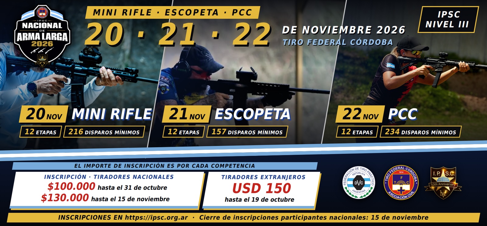 Nacional Arma Larga 2026